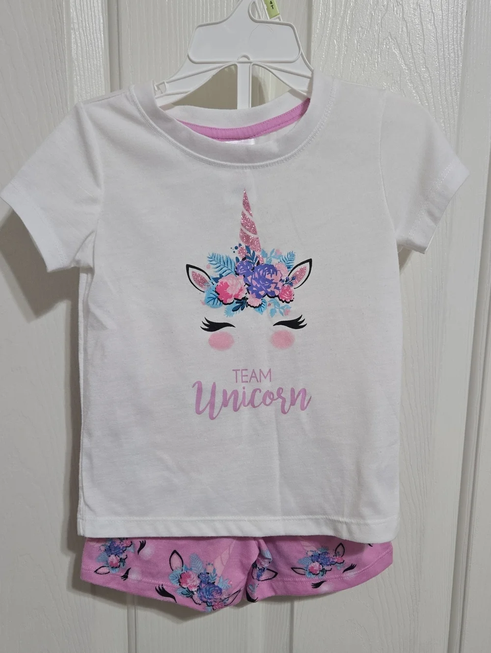 Way To Celebrate girls unicorn 2 piece pajama set